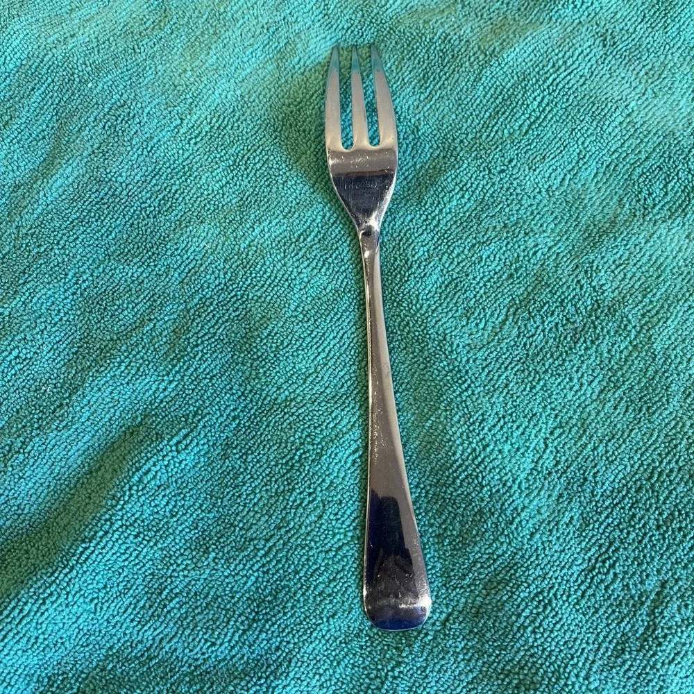 Gorham Colonial Tipt Stainless Steel 3 Tine Dinner Fork Glossy Finish 8 1/8